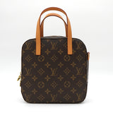 ルイヴィトン M47500 スポンティーニ モノグラム ハンドバッグ ブラウン レディース 箱付き