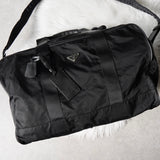 プラダ テスート ポコノ ナイロン / サフィアーノレザー 2way ボストンバッグ ブラック