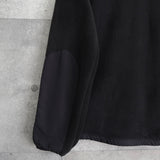 ポロ ラルフローレン ナイロン切り替え フリースジャケット ブラック