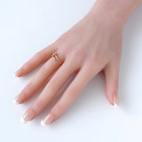 カルティエ ジャストアンクル スモールモデル 750 ピンクゴールド 指輪 リング 18K 18金 サイズ46 / 8号 箱付き - NEWSED