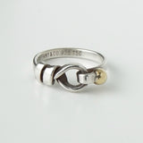 ティファニー フック&アイ 750 × 925 指輪 リング コンビ 18K 18金 シルバー925 10号 - NEWSED