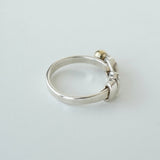 ティファニー ラブノット 750 × SV925 指輪 リング 18K 18金 シルバー925 9号 - NEWSED