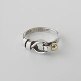 ティファニー ラブノット 750 × SV925 指輪 リング 18K 18金 シルバー925 9.5号 - NEWSED