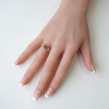 ティファニー ラブノット 750 × SV925 指輪 リング 18K 18金 シルバー925 9.5号 - NEWSED