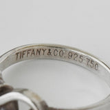 ティファニー ラブノット 750 × SV925 指輪 リング 18K 18金 シルバー925 9.5号 - NEWSED