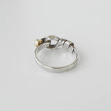 ティファニー ラブノット 750 × SV925 指輪 リング 18K 18金 シルバー925 9.5号 - NEWSED