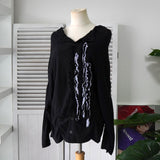 ワイズ ヨウジヤマモト アーカイブ フリル カーディガン レディース ブラック