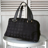 シャネル 7桁7番台 ニュートラベルライン ボーリングバッグ ハンドバッグ 肩掛け ブラック - NEWSED