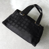 シャネル 7桁7番台 ニュートラベルライン ボーリングバッグ ハンドバッグ 肩掛け ブラック - NEWSED