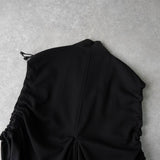 コムデギャルソン 1990年製 変形 ジッパー ベスト レディース ブラック