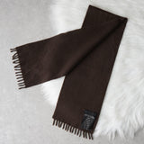 プラダ ロゴ カシミヤ マフラー ブラウン