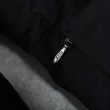 ザ ノースフェイス ドライベント ロゴ ロング丈 ダウンジャケット ダウンコート ブラック