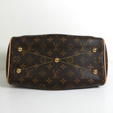 ルイ・ヴィトン モノグラム ティボリPM レザー ハンドバッグ ブラウン M40143