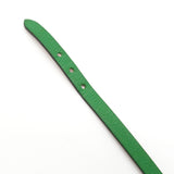 エルメス アピ3 レザー ブレスレット GP グリーン □R刻