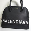 バレンシアガ ヴィル レザー 2way ハンドバッグ ショルダーバッグ ブラック