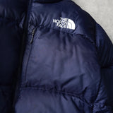 ザ ノースフェイス ヌプシ ロゴ ダウンジャケット ネイビー