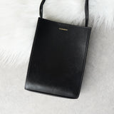 ジルサンダー タングル スモール ロゴ レザー ショルダーバッグ ブラック