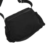 プラダ トライアングルロゴ テスート / レザー ショルダーバッグ ブラック