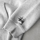 ステューシー 8ボール 刺繍 パーカー フーディー ライトグレー - NEWSED