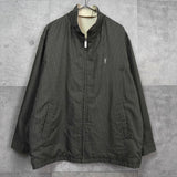 イヴ サンローラン ヴィンテージ リバーシブル YSLロゴ チェック柄 ブルゾン ジャケット ベージュ / ブラック