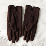 ヴィヴィアン ウエストウッド オーブ レザー口 グローブ 手袋 ブラウン レディース