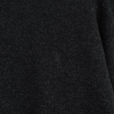 イヴサンローラン ヴィンテージ YSLロゴ ウール ニット チャコールグレー