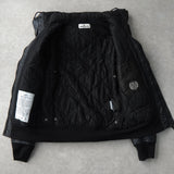 ストーンアイランド コンパスバッジ ムソラゴマータ フーデッドジャケット ブラック メンズ