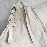 ストーンアイランド コンパスバッジ ステンカラーコート ベージュ メンズ