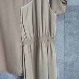 エムエムシックス メゾンマルジェラ ドッキング 半袖トップス ベージュ レディース