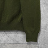 バーバリー ホースロゴ ハーフジップ ニット カーキ