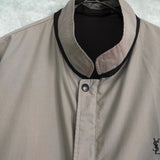 イヴ サンローラン ヴィンテージ YSLロゴ ブルゾン ベージュ メンズ