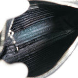 プラダ キルティング トライアングルロゴ テスート ナイロン 2way ショルダーバッグ チェーン ハンドバッグ ブラック