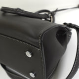 サンローラン ベイビーカバス レザー 2way ハンドバッグ ショルダーバッグ グレー