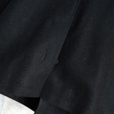 イヴ サンローラン ヴィンテージ YSLロゴ ウール Pコート ブラック