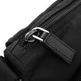 プラダ トライアングルロゴ テスート / レザー ショルダーバッグ ブラック