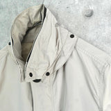 ストーンアイランド コンパスバッジ ステンカラーコート ベージュ メンズ