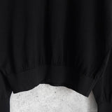 イヴサンローラン ヴィンテージ YSLロゴ モックネック ニット ブラック