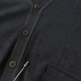 イヴ サンローラン ヴィンテージ YSLロゴ カーディガン グレー