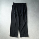 クリスチャン ディオール ヴィンテージ ツータック スラックス ブラック