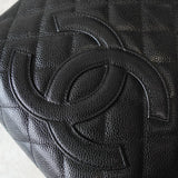 シャネル 9番台 ココマーク マトラッセ キャビアスキン チェーントートバッグ ブラック - NEWSED