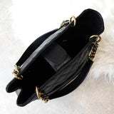 シャネル 9番台 ココマーク マトラッセ キャビアスキン チェーントートバッグ ブラック - NEWSED