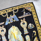 エルメス カレ90 TUTANKHAMUN スカーフ ブラック - NEWSED