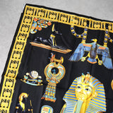 エルメス カレ90 TUTANKHAMUN スカーフ ブラック - NEWSED