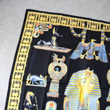 エルメス カレ90 TUTANKHAMUN スカーフ ブラック - NEWSED