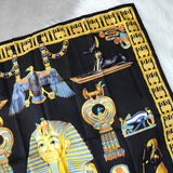エルメス カレ90 TUTANKHAMUN スカーフ ブラック - NEWSED