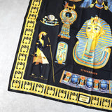 エルメス カレ90 TUTANKHAMUN スカーフ ブラック - NEWSED