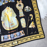 エルメス カレ90 TUTANKHAMUN スカーフ ブラック - NEWSED