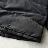 イヴサンローラン ヴィンテージ ボア襟 ダウンジャケット ネイビー