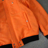 ディーゼル バックロゴ リバーシブル MA-1 メンズ ブラック / オレンジ