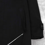 ジバンシィ 4Gロゴ カシミヤ ステンカラーコート ブラック